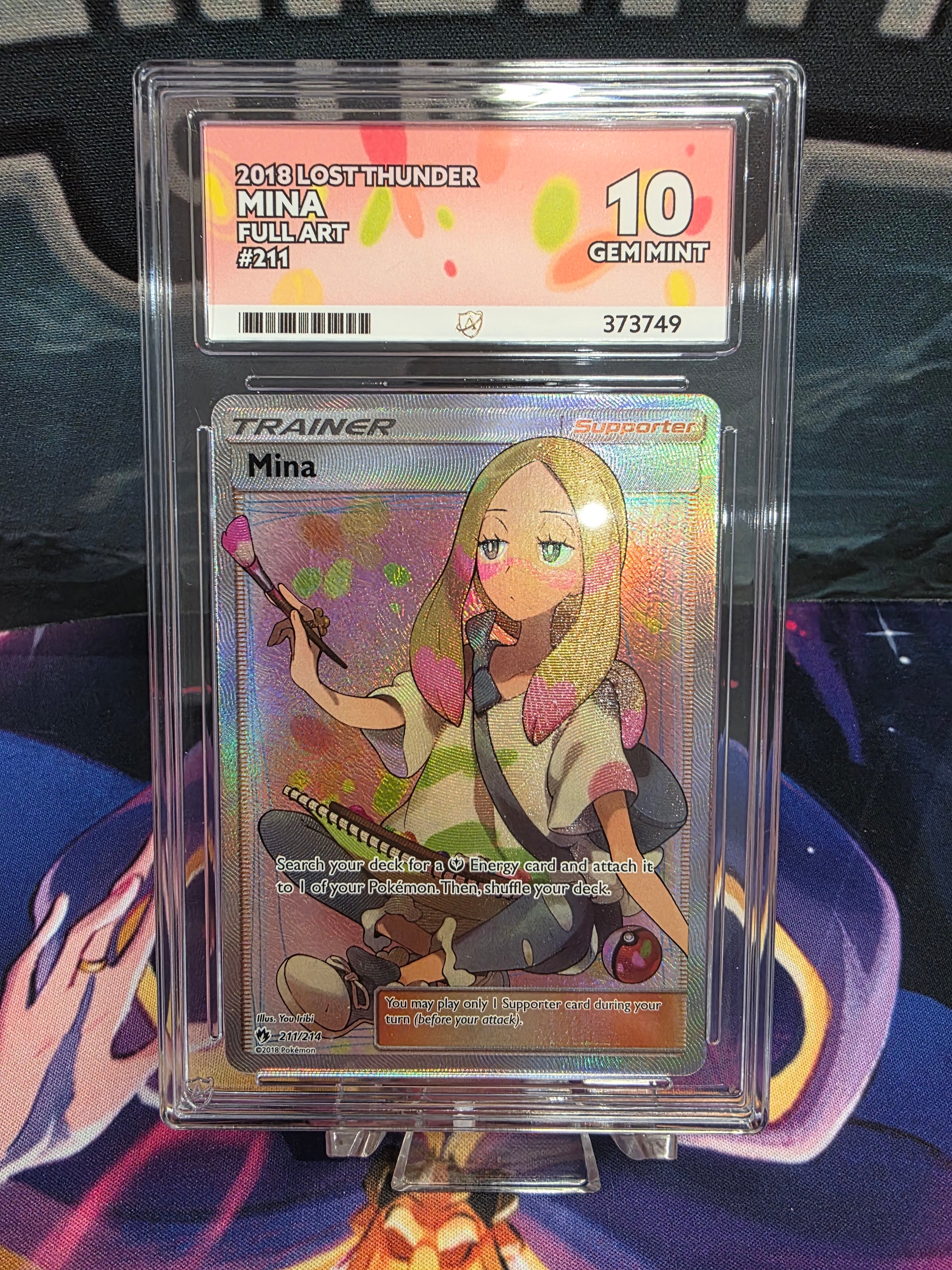 Mina 211/214 Lost Thunder Full Art ACE 10 Slab