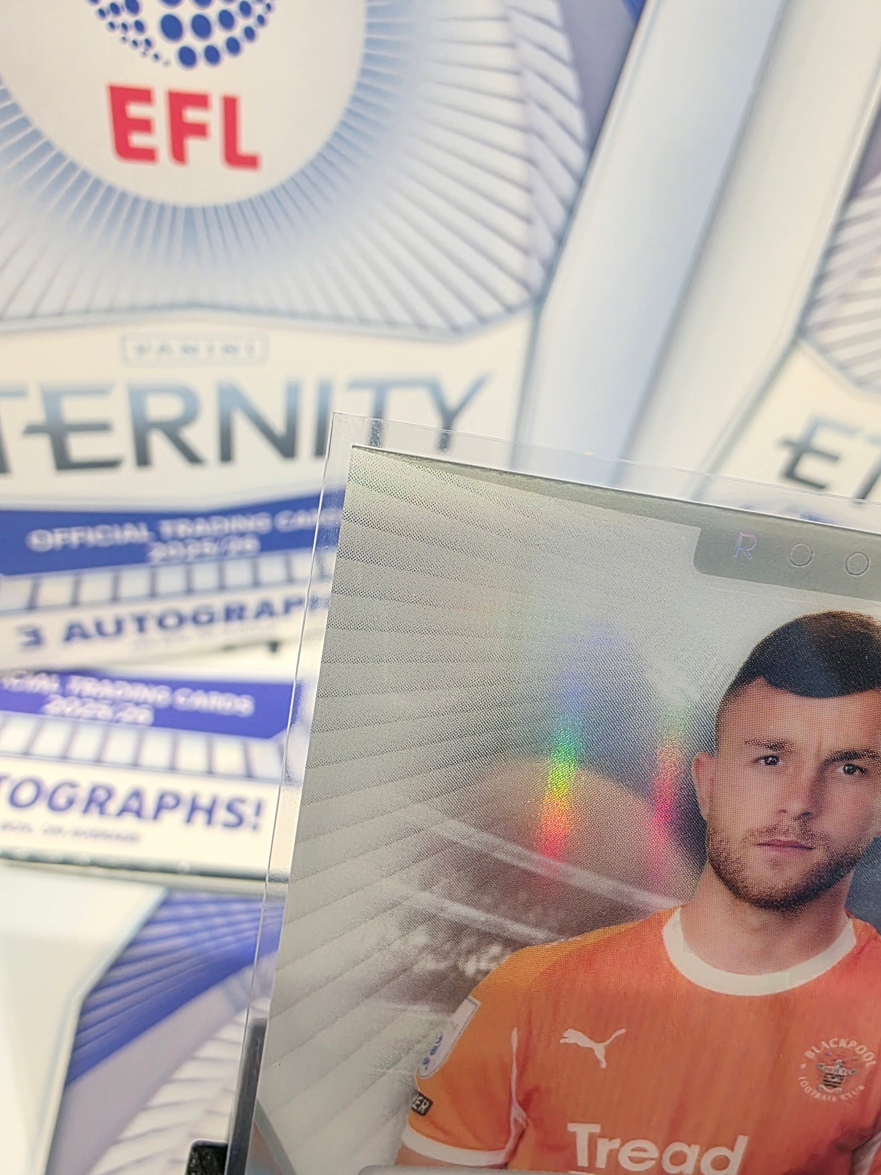 Panini: EFL Eternity Dale Taylor Auto Blackpool FC Handsigned Authentic