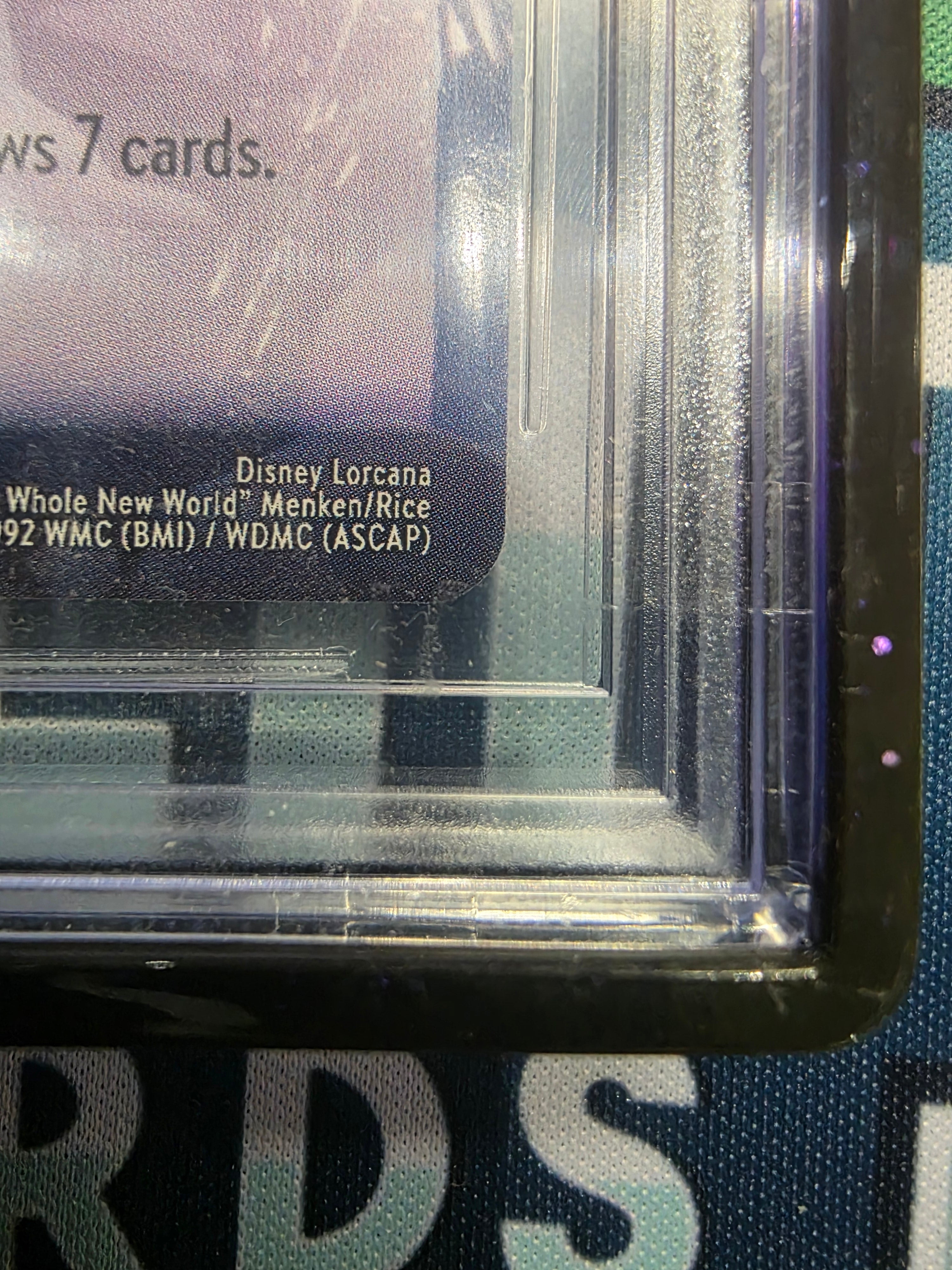 A Whole New World BGS 10 World Lorcana Championship Promo 10/C1 Pop 5 Aladdin with Grail Guard Pro