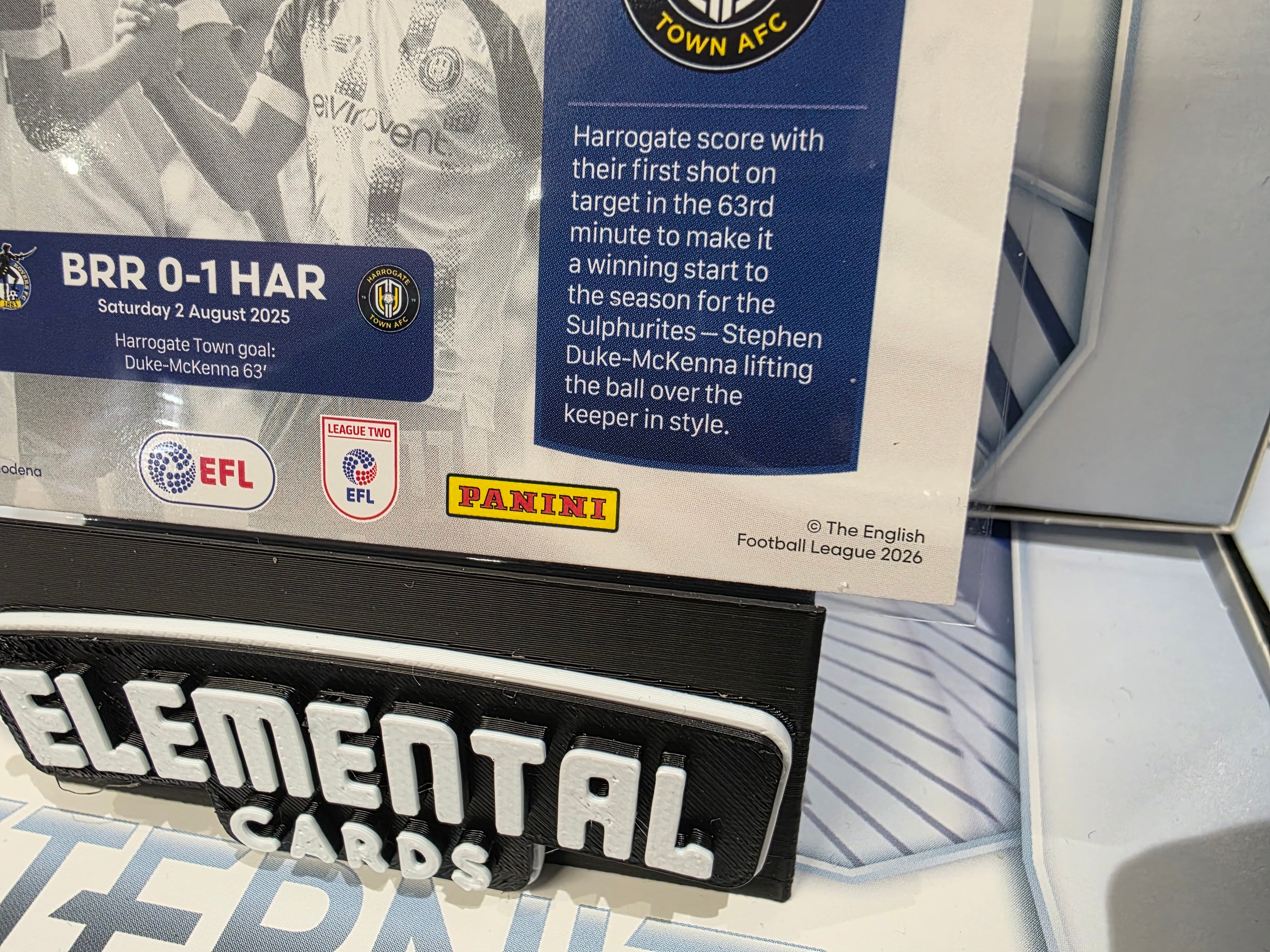 Panini: EFL Eternity Harrogate Town AFC For The Team 5/5 Bookend Rare Hit