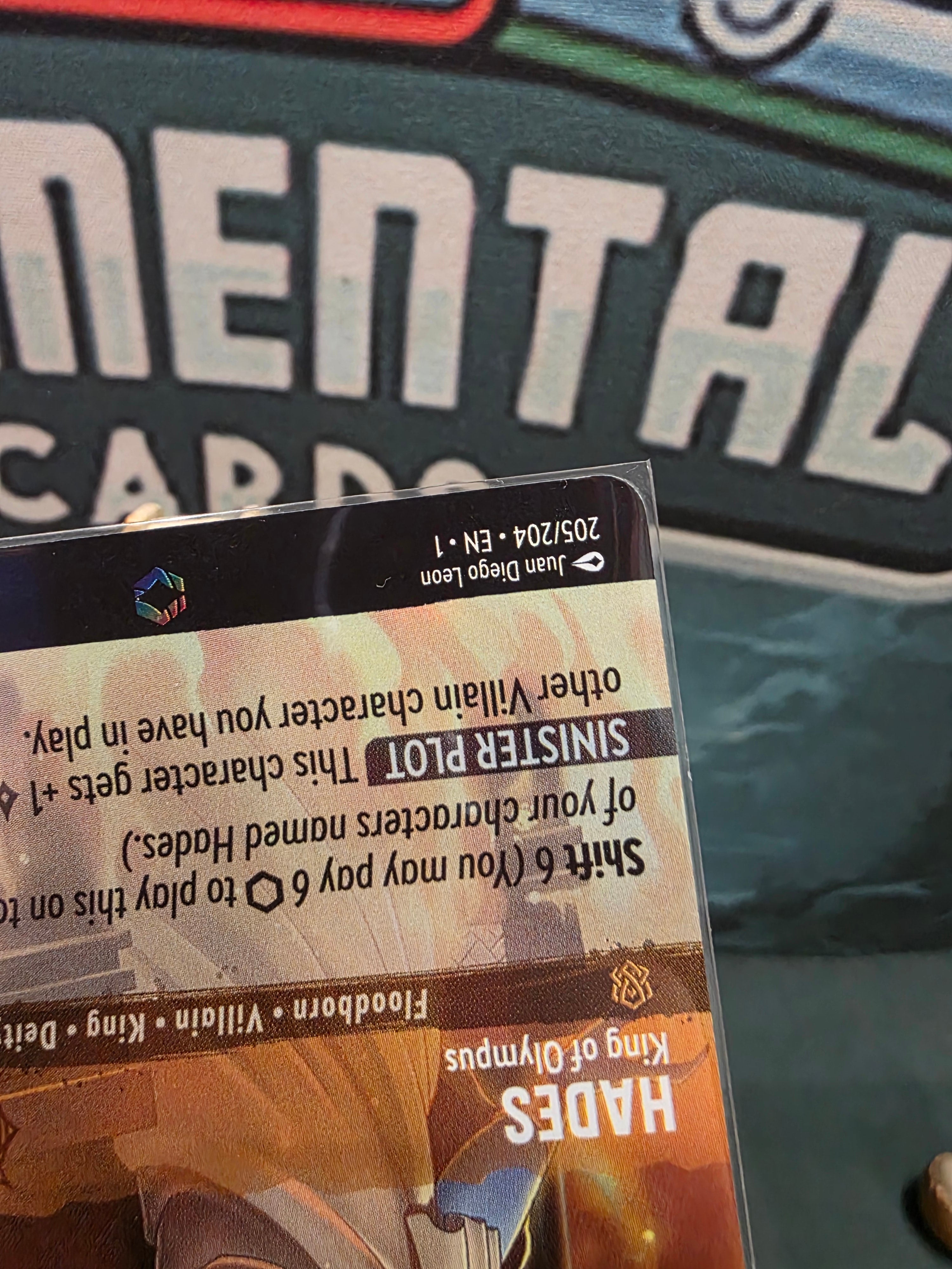 Hades King of Olympus Enhcanted Enchanted The First Chapter Lorcana 205/204 NM