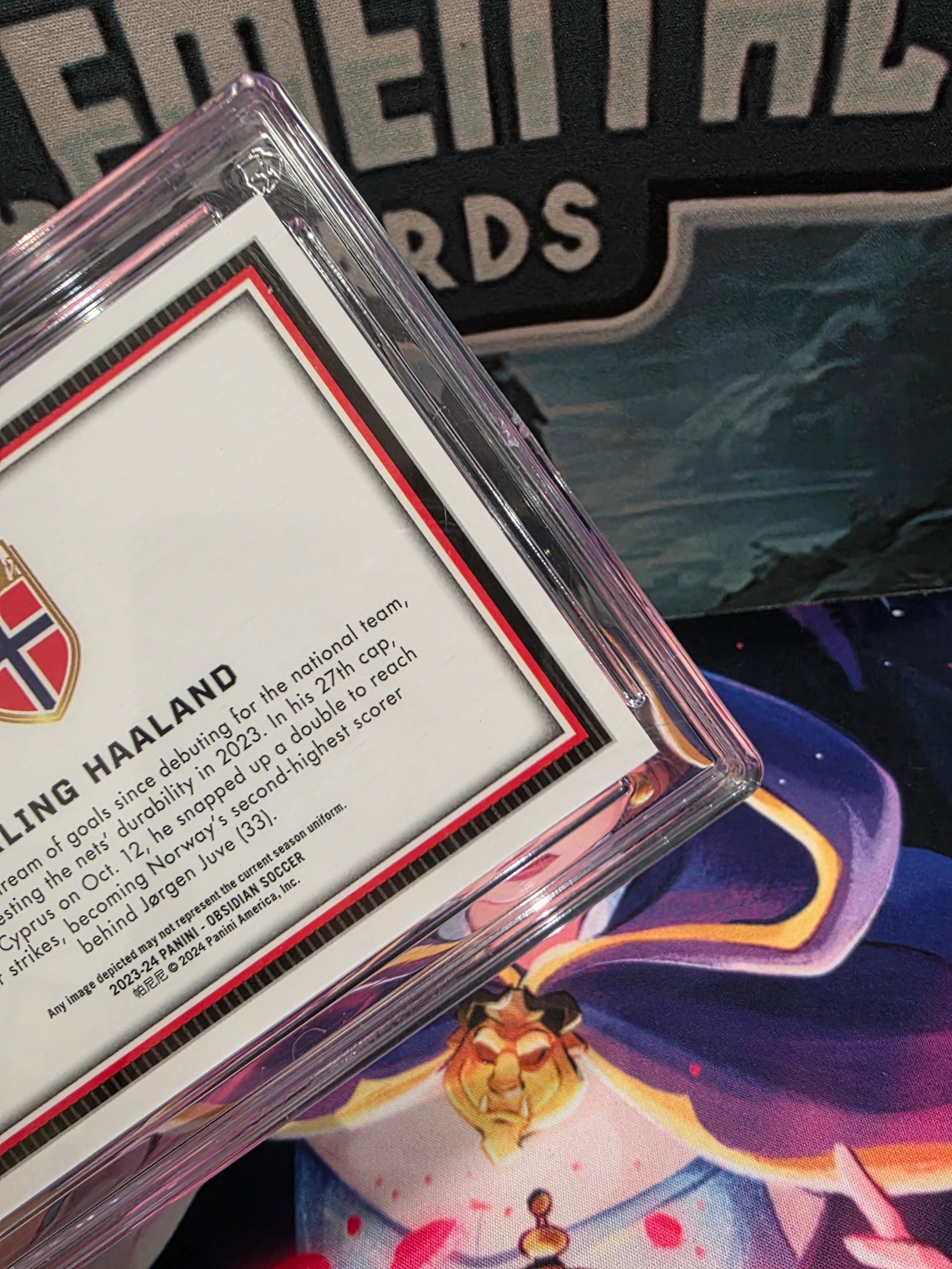 POP 2 - Erling Haaland Colorblast 2023-24 Obsidian Black Norway Case Hit SSP ACE 10