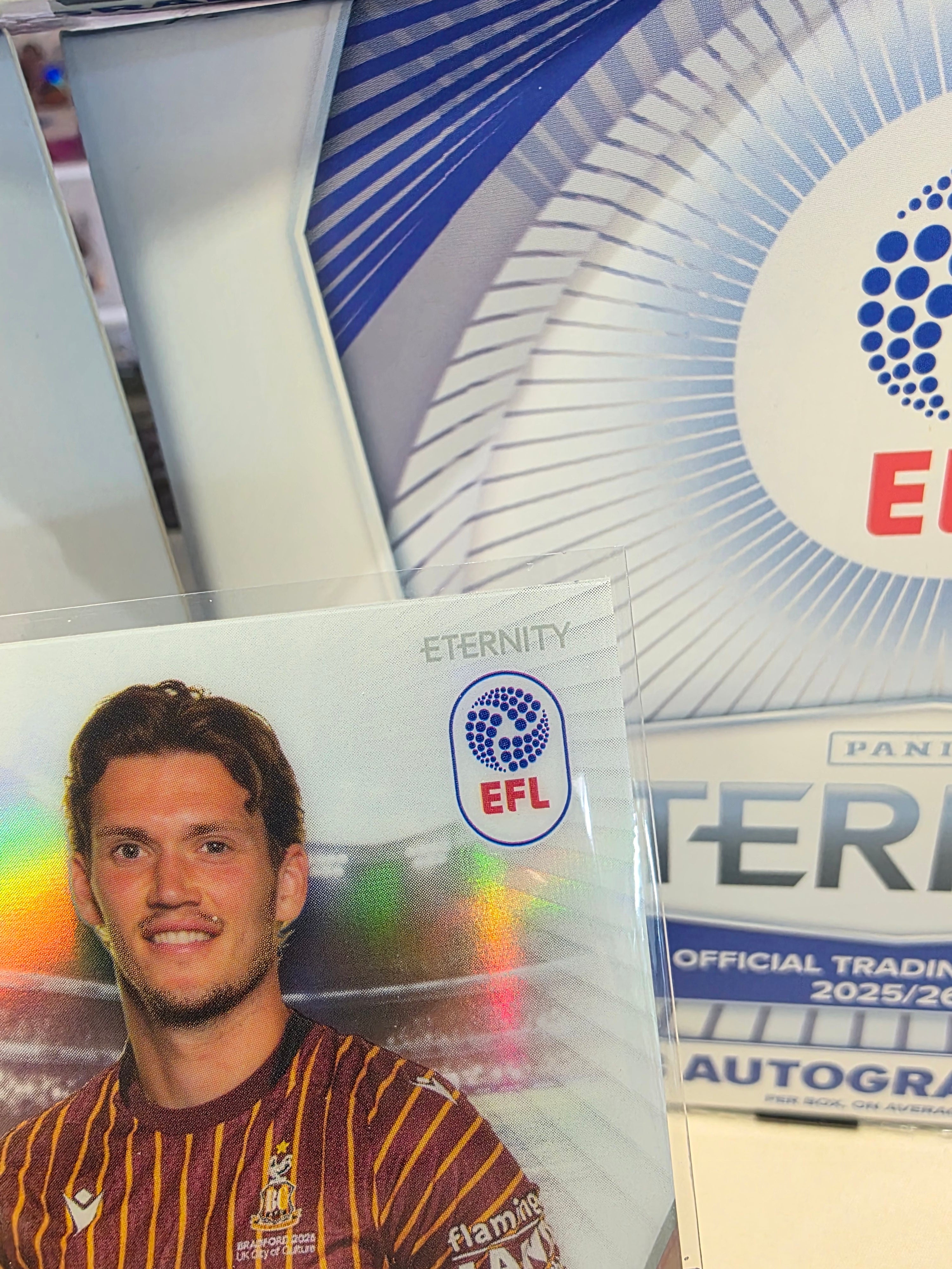 Panini: EFL Eternity Joe Wright Auto Bradford City FC