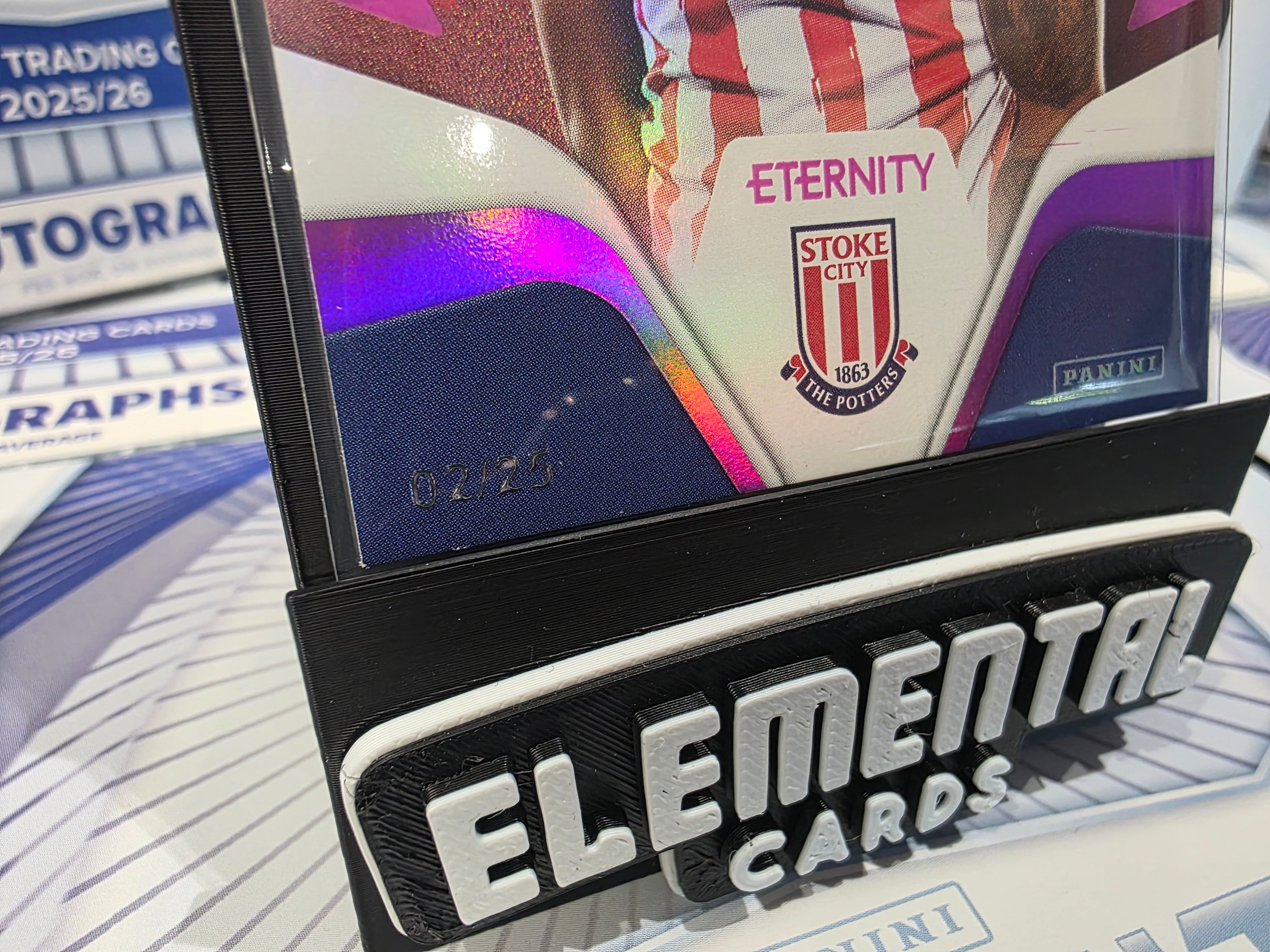 Panini: EFL Eternity Lewis Baker 02/25 Stoke City FC Paralell Hit Chase Represent