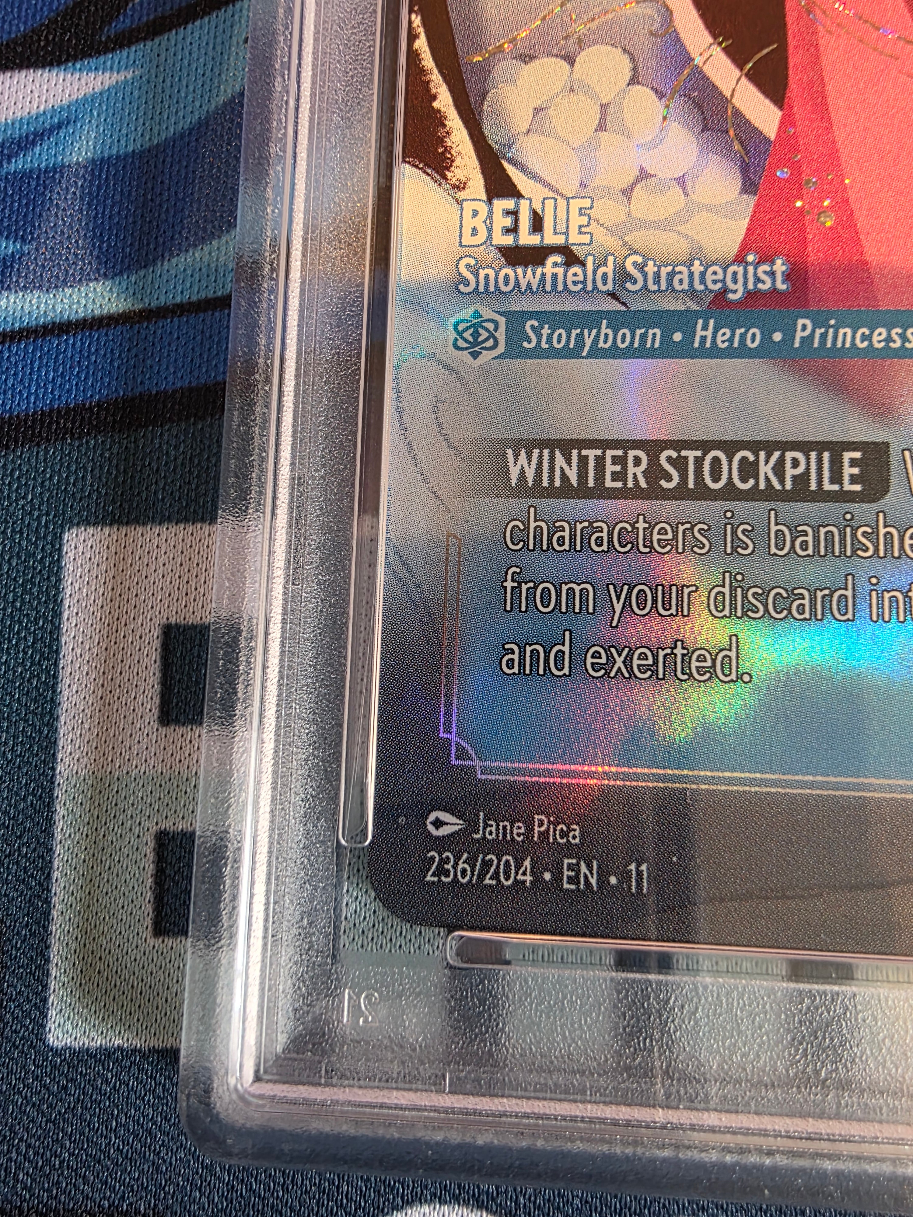 Belle Snowfield Strategist Enchanted PSA 10 236/204 Winterspell Lorcana