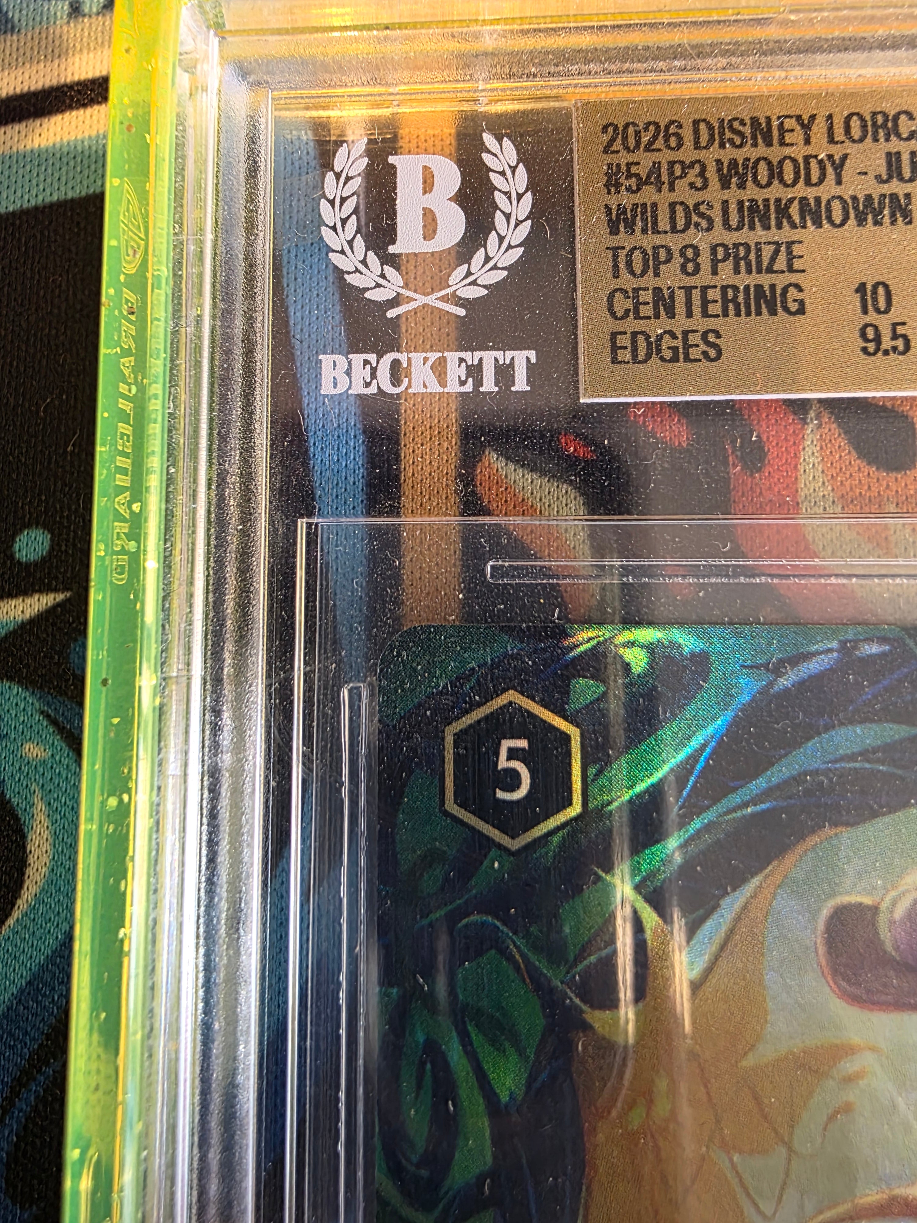 Woody Jungle Guide Top 8 Championships Promo Foil BGS 10 Lorcana Wilds Unknown Toy Story