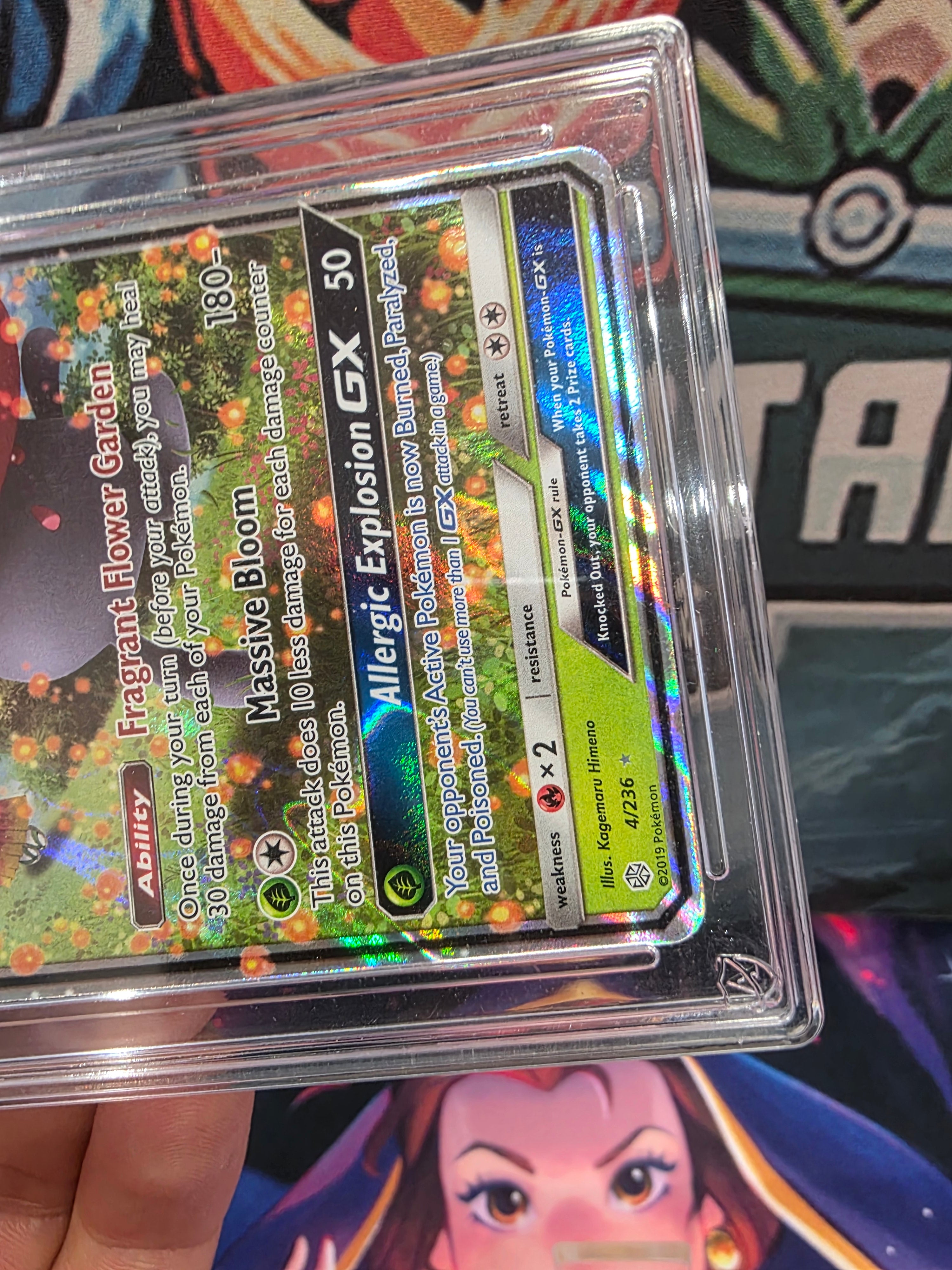 Vileplume GX 4/236 Cosmic Eclipse Holo Full Art ACE 10 Slab