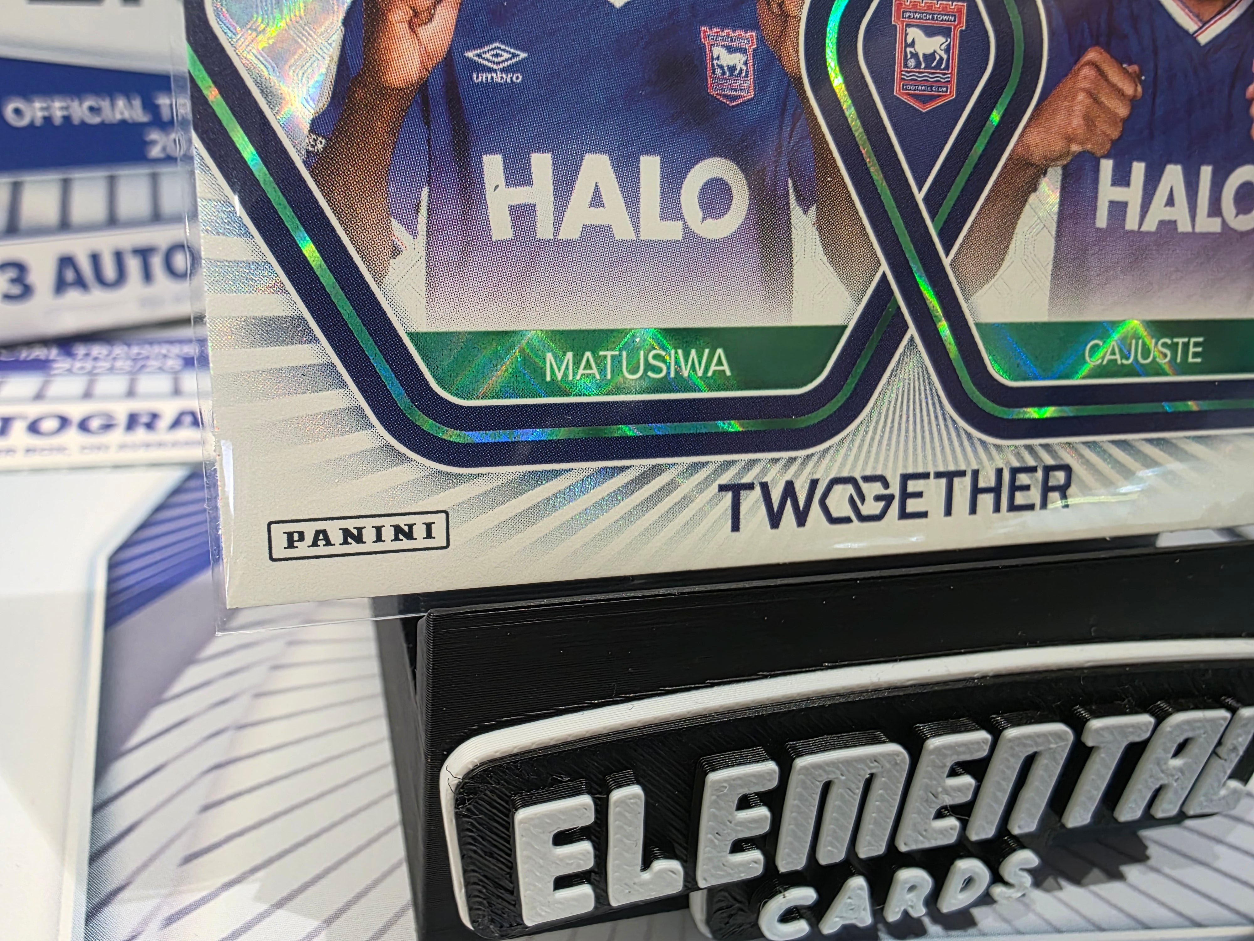 Panini: EFL Eternity Matusiwa/Cajuste 25/50 Twogether Dual Ipswich Town FC