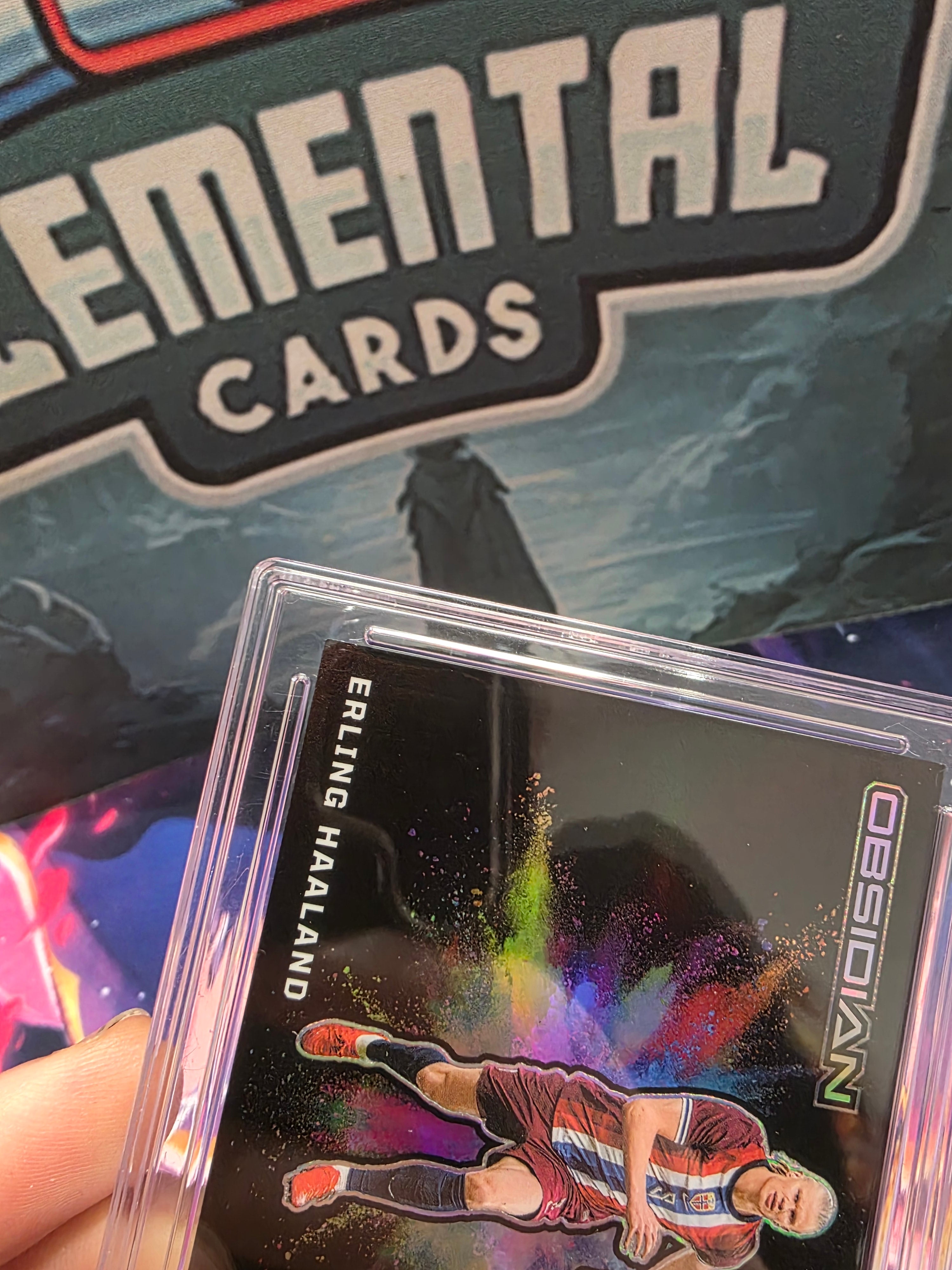 POP 2 - Erling Haaland Colorblast 2023-24 Obsidian Black Norway Case Hit SSP ACE 10