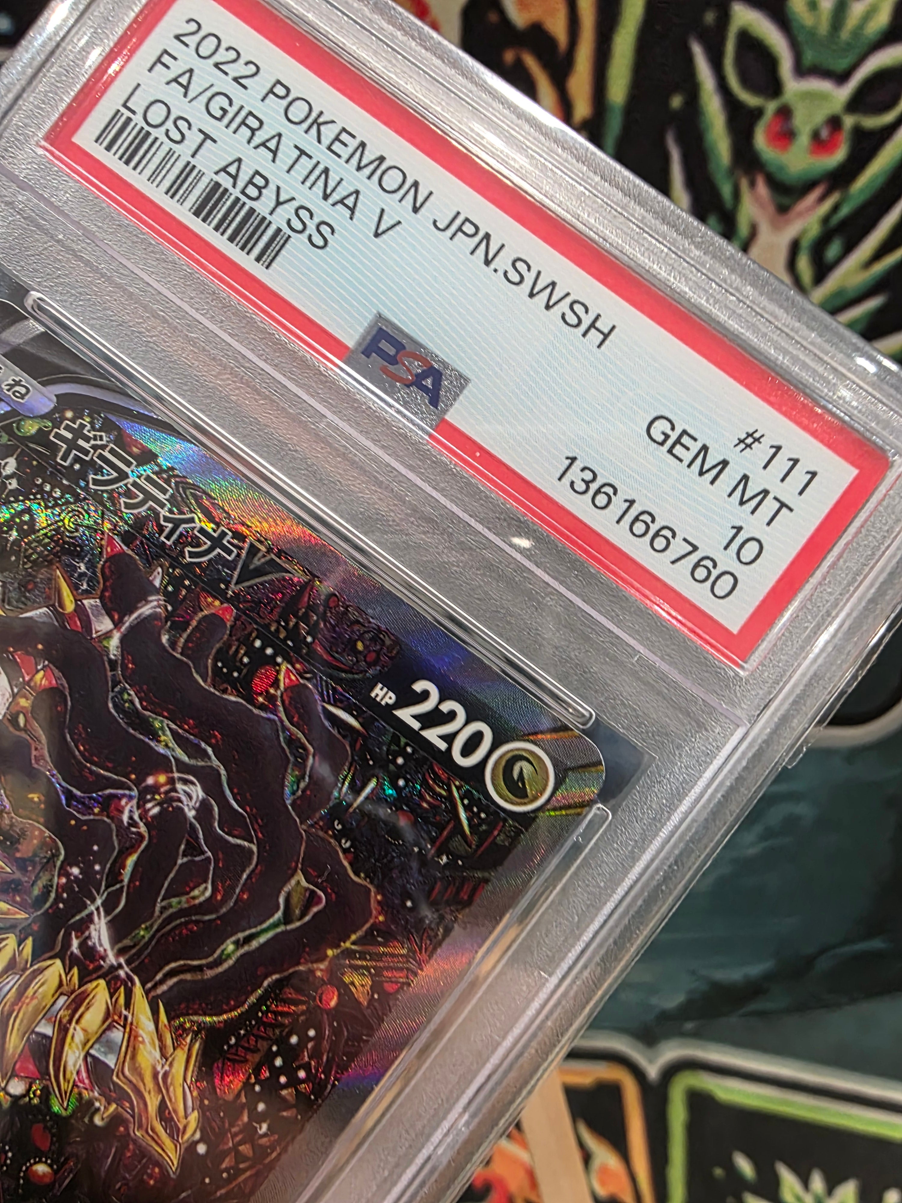 Giratina V Lost Abyss 111/100 Japanese Lost Origin PSA 10