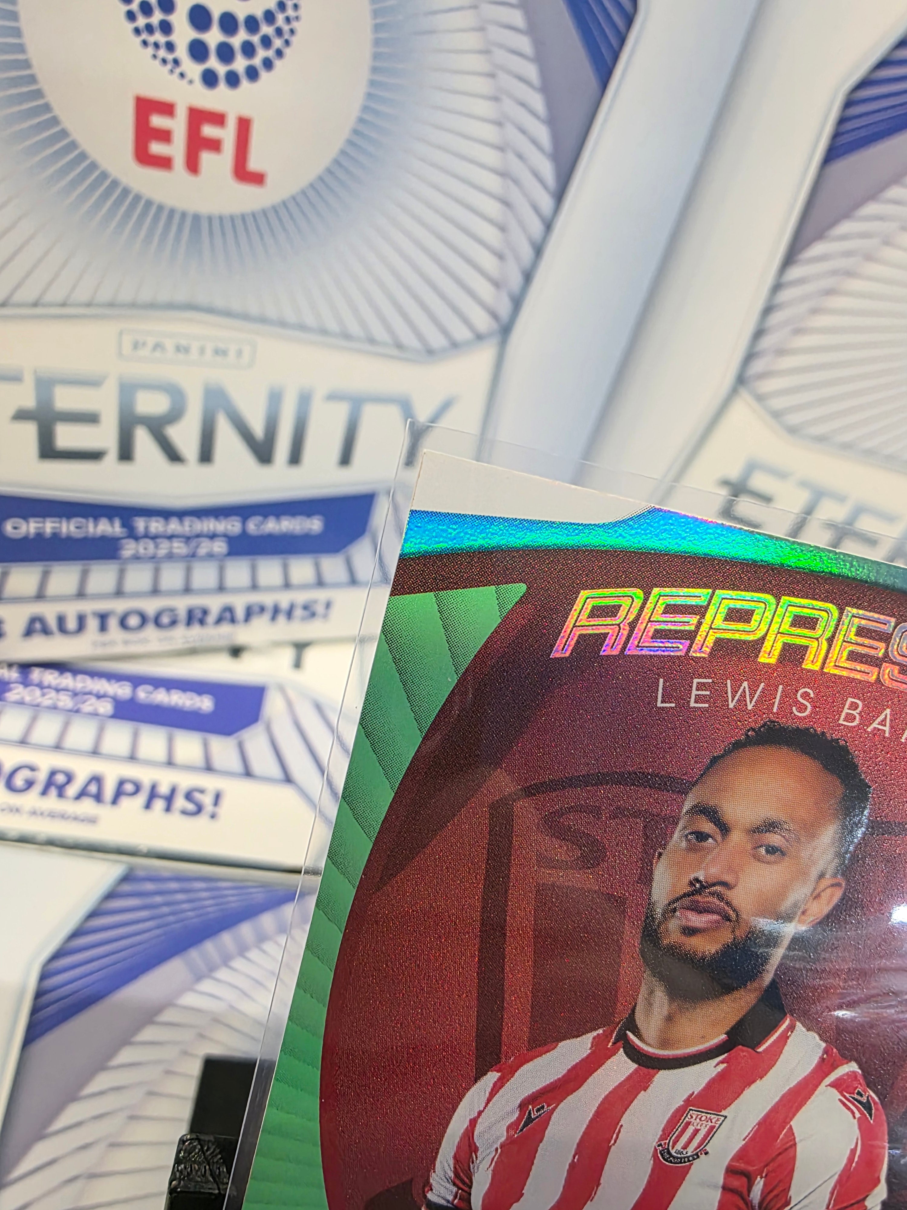 Panini: EFL Eternity Lewis Baker 37/50 Stoke City Represent