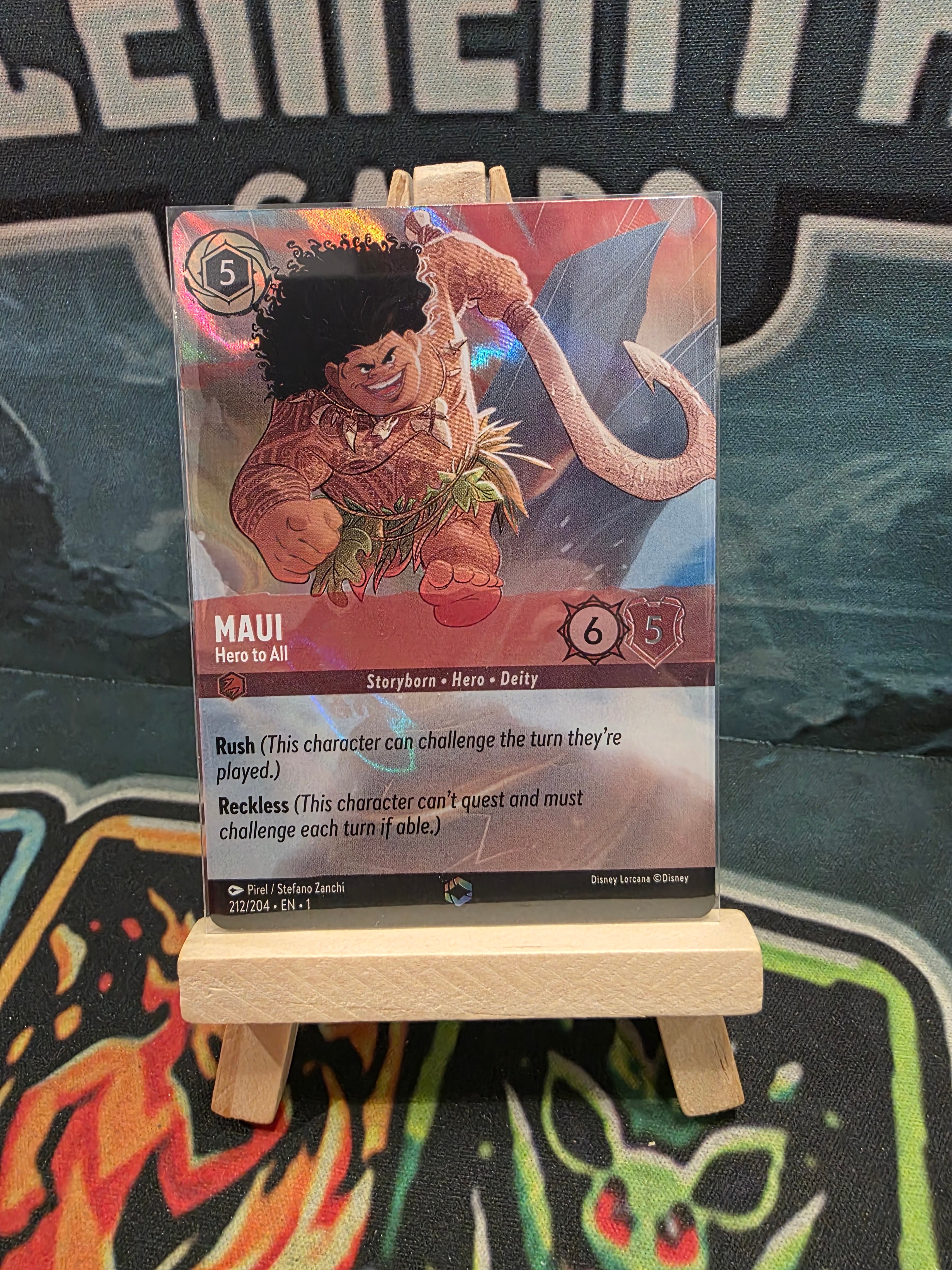 Maui Hero To All The First Chapter Enchanted Lorcana 212/204 NM/LP