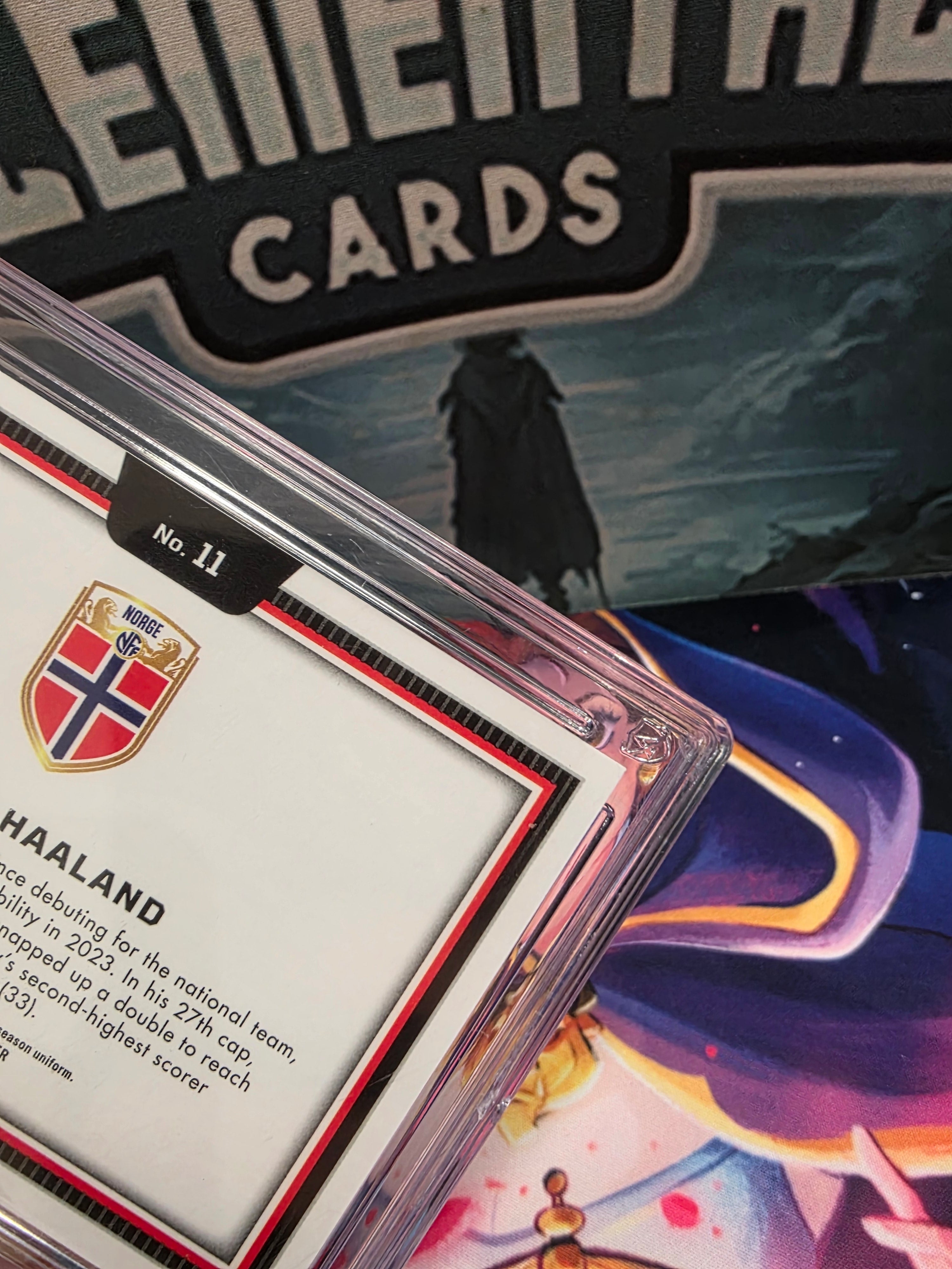 POP 2 - Erling Haaland Colorblast 2023-24 Obsidian Black Norway Case Hit SSP ACE 10