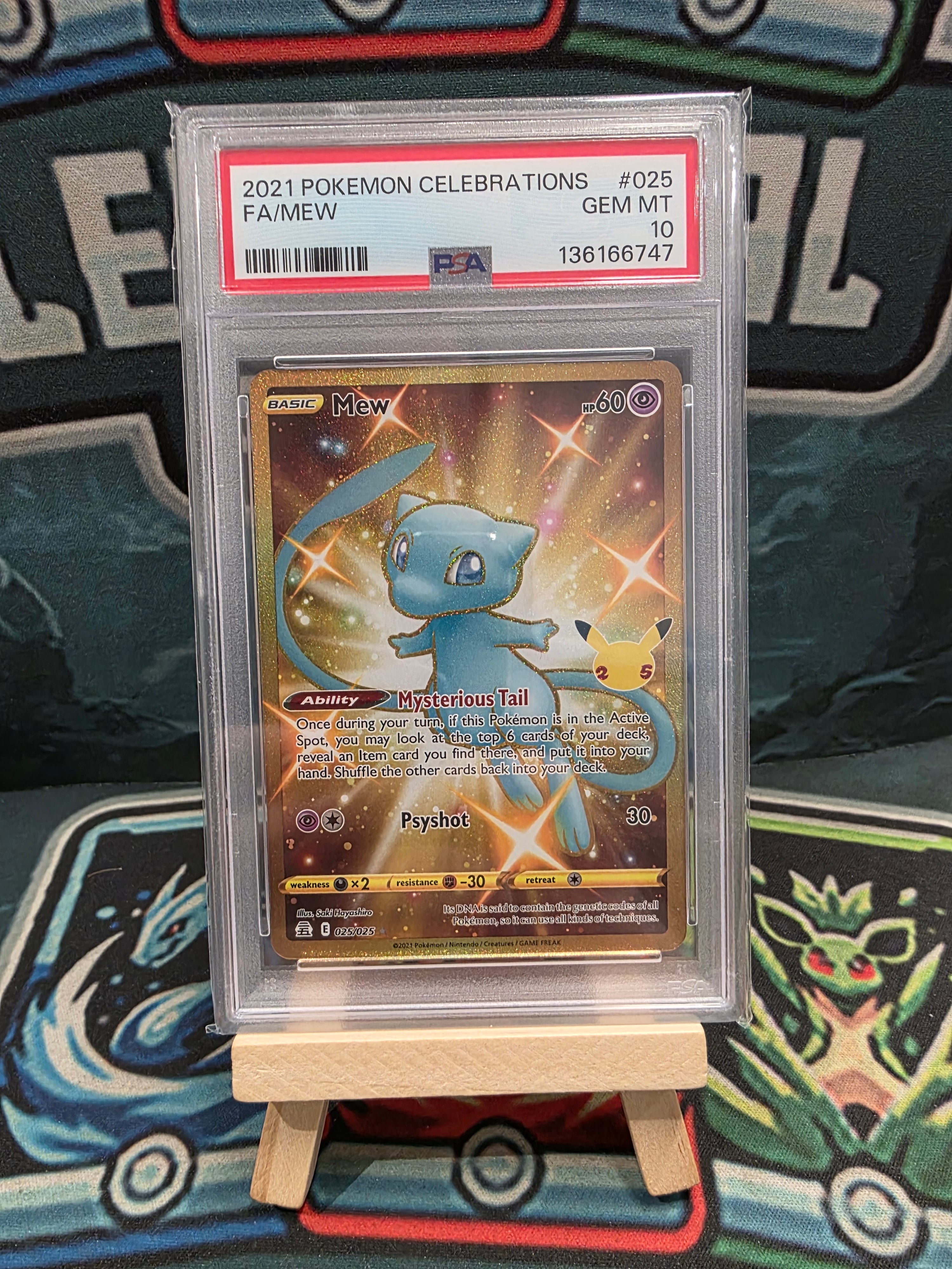 Mew Full Art Celebrations 2021 025/025 PSA 10 Gem Mint