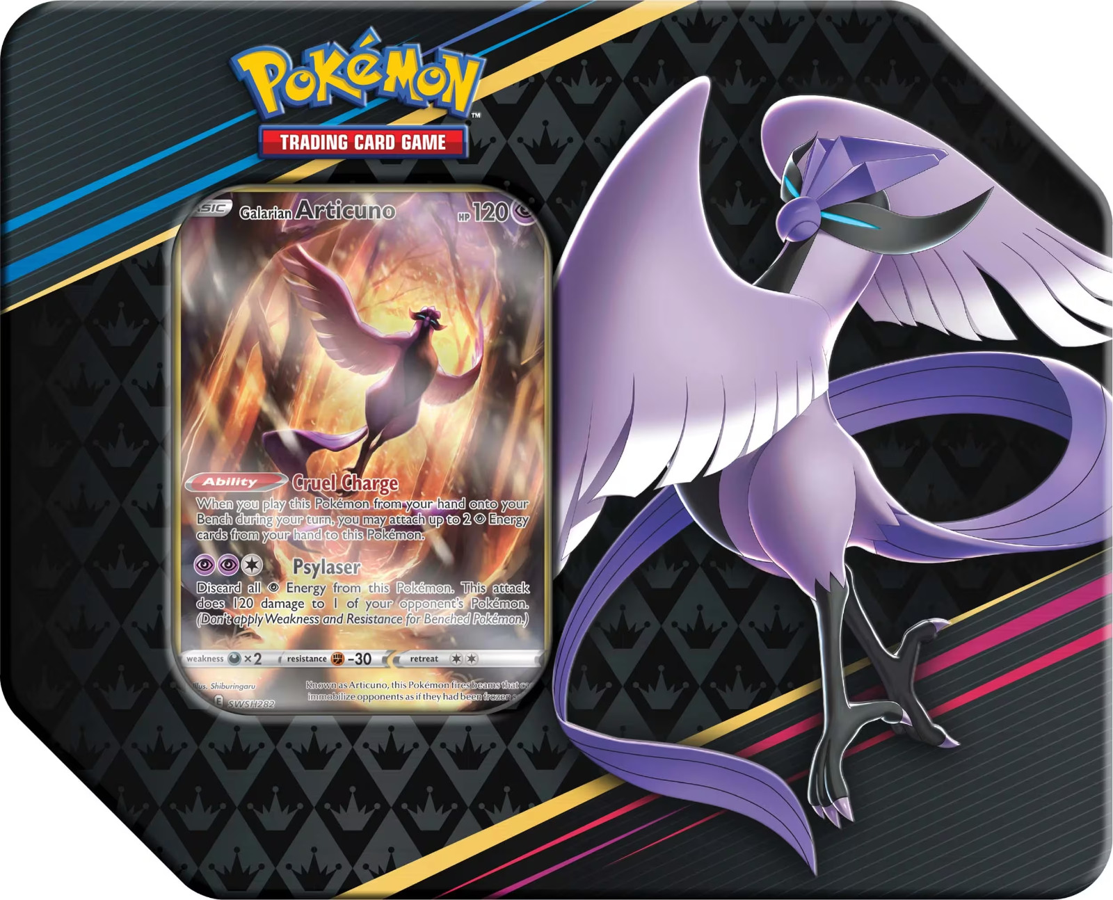 Pokemon TCG: Crown Zenith 5 Pack Tin (Random Artwork)