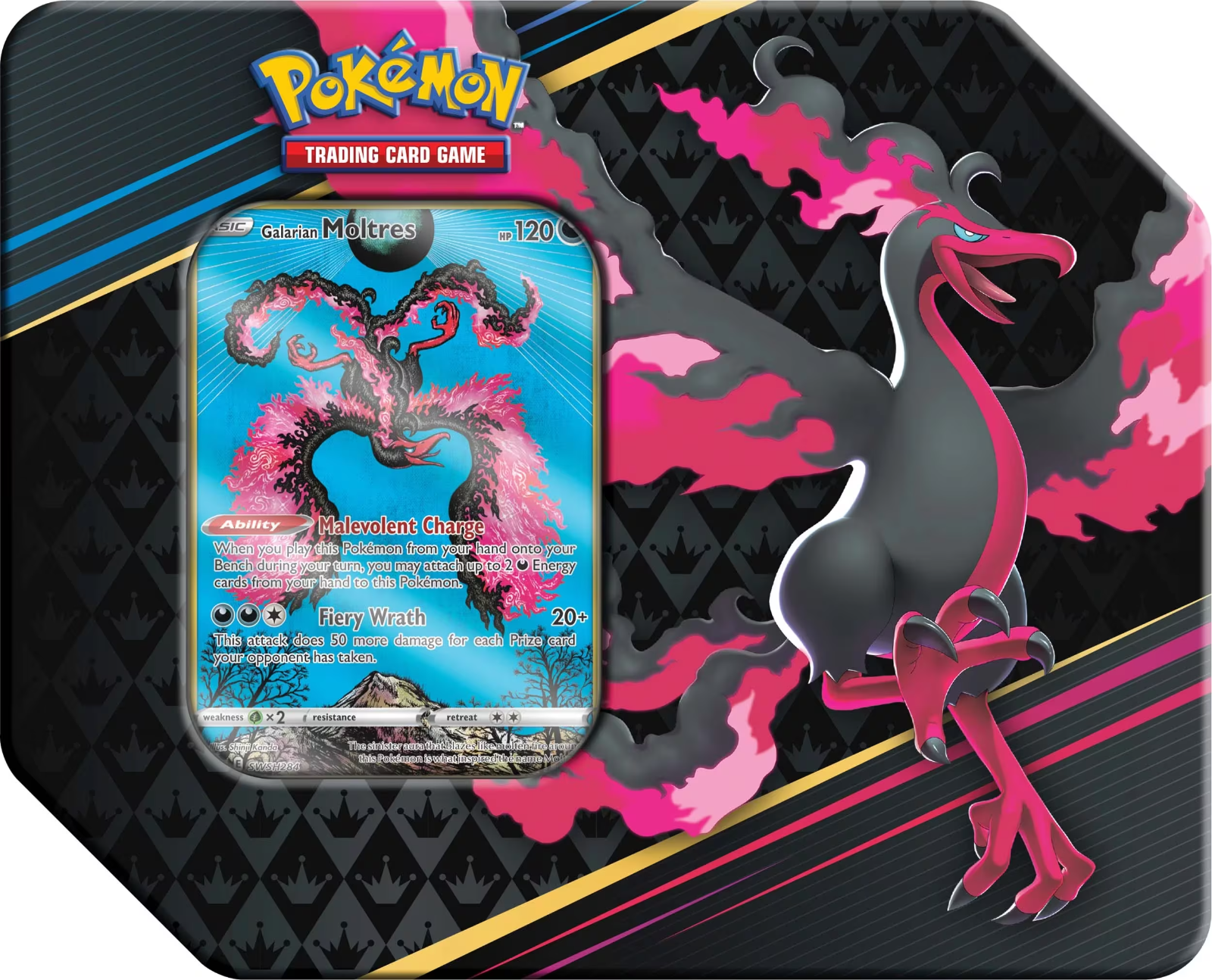 Pokemon TCG: Crown Zenith 5 Pack Tin (Random Artwork)