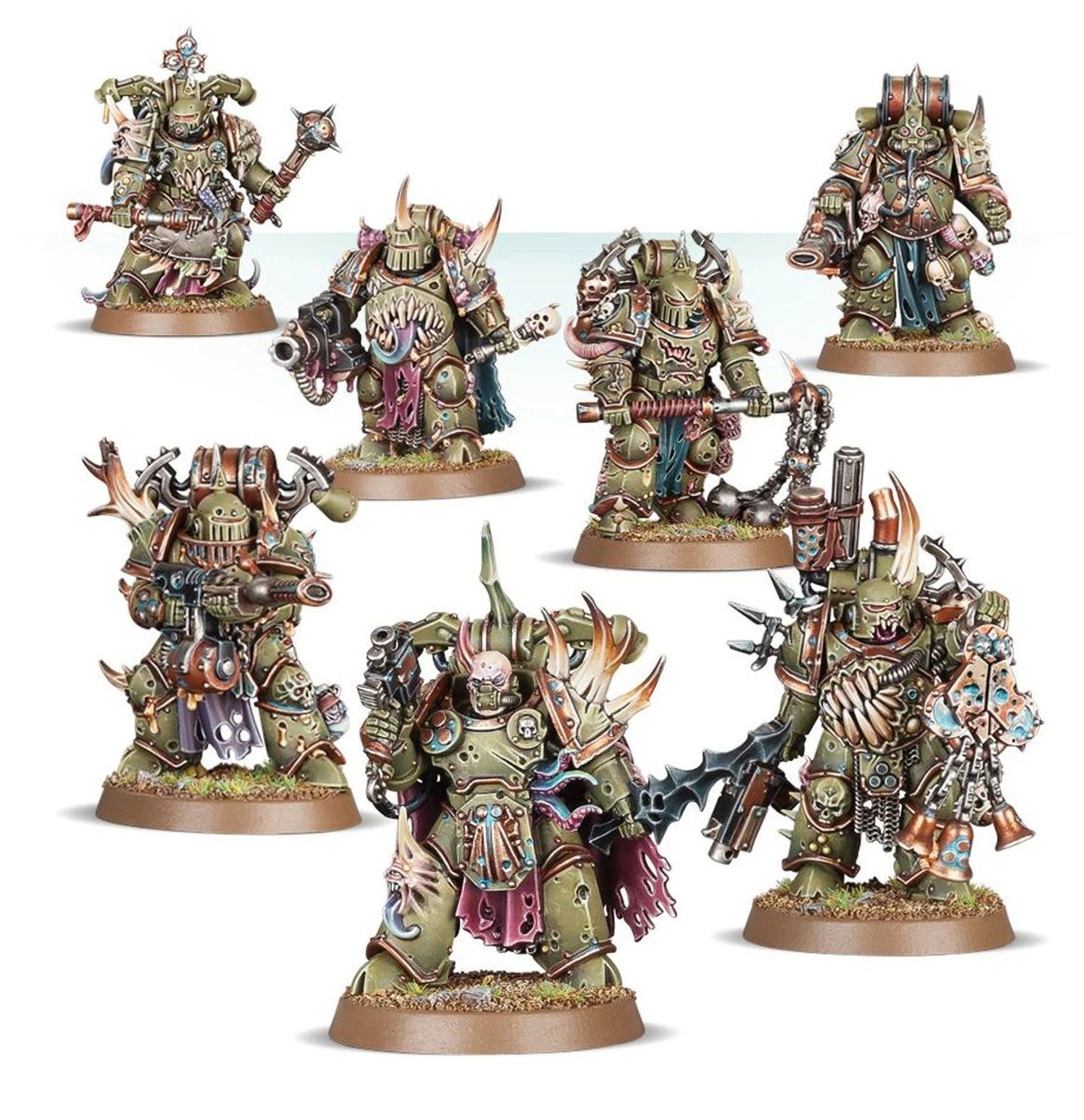 Warhammer 40K: DEATH GUARD - Plague Marines