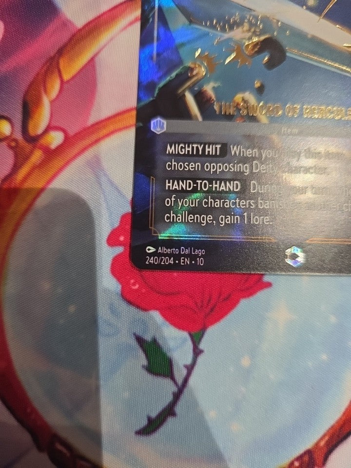 Disney Lorcana - Whispers In The Well - The Sword Of Hercules Enchanted 240/204