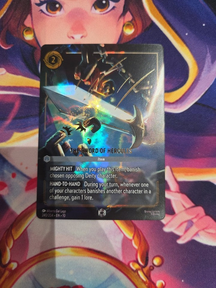 Disney Lorcana - Whispers In The Well - The Sword Of Hercules Enchanted 240/204